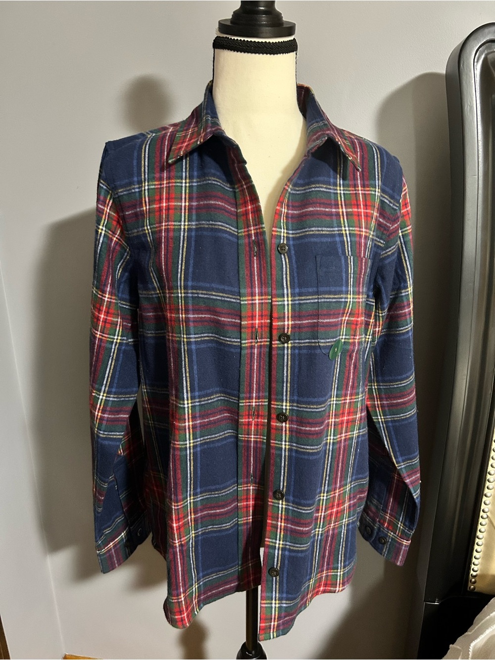 L.L. Bean Women’s Scotch Plaid Flannel Shirt, Relaxed Fit